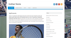 Desktop Screenshot of grefsen-tennis.org